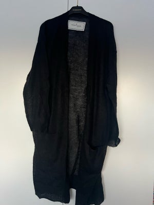 Cardigan, By Malene Birger, str. 42, Sort, God men brugt, Cardigan med bindebånd - str L