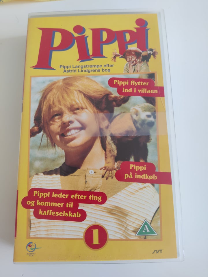 Familiefilm, 5 x Pippi Langstrømpe VHS film