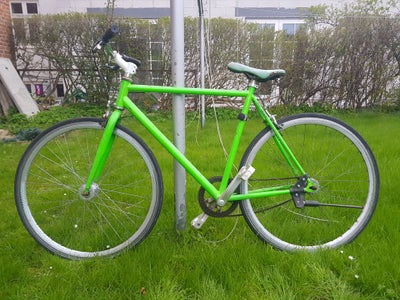 Herrecykel,  andet mærke, 54 cm stel, 0 gear, Grøn fixie bike af ukendt mærke. Cyklen er i okay stan