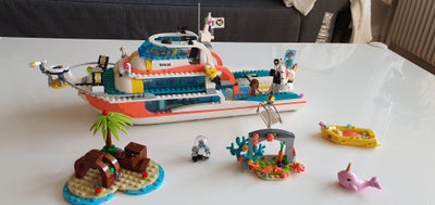 Lego Friends, Redningsmissionsbåd 41381, Fint sæt i god stand. Mangler et par smådele til koralrev, 