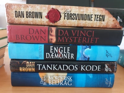 Diverse, Dan Brown, genre: roman, Det forsvundne tegn
Da Vinci mysteriet
Engle og dæmoner
Tankados k