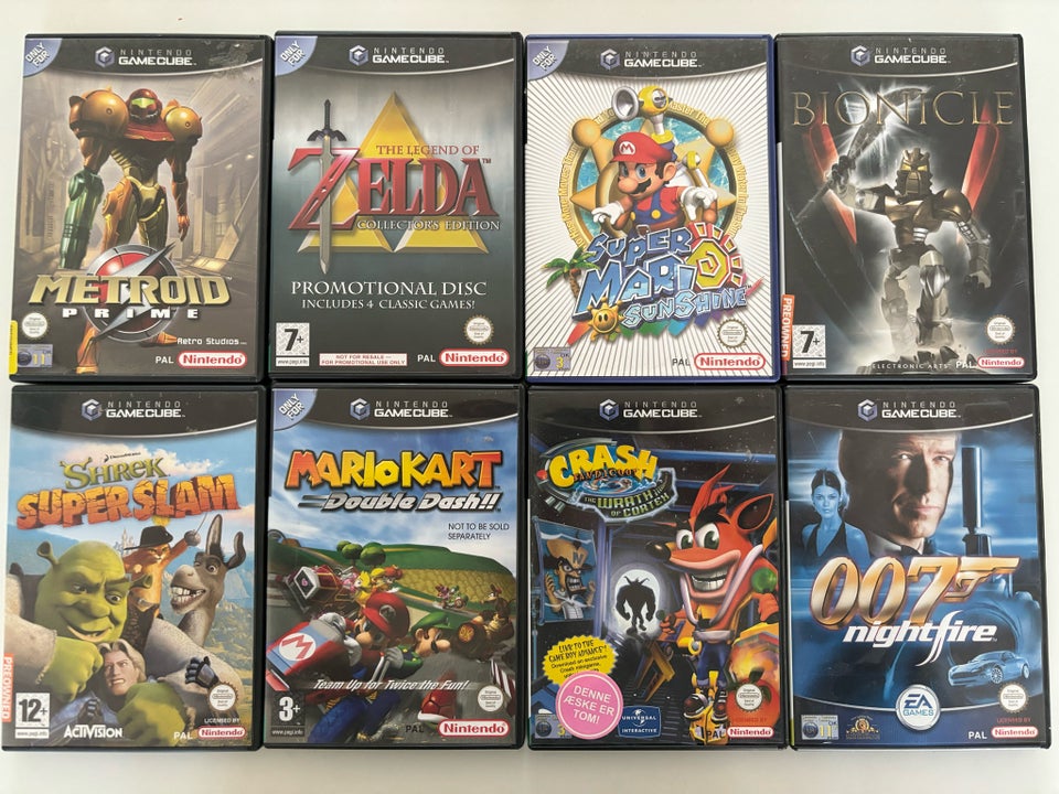 Nintendo Gamecube Spil Samling, Gamecube