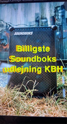 Højttaler,  Addicon, Soundboks 3 eller GO, For english see below
Soundboks GO & Soundboks 3 til udle