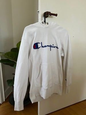 Hættetrøje, Champion, str. S,  Hvid,  Næsten som ny, Sælger denne super flotte hvide Champion hoodie