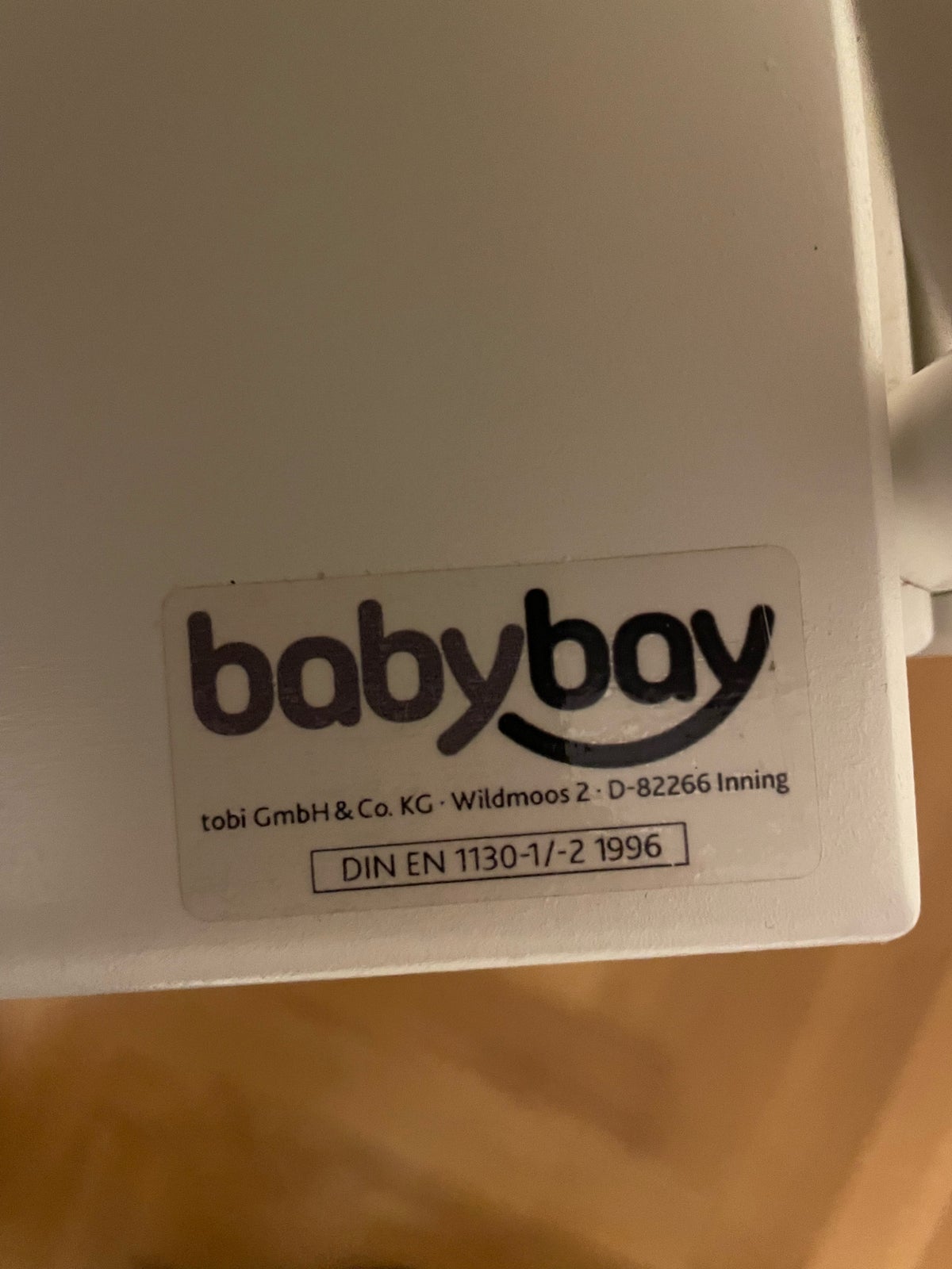 Babyseng, Bedside crib boxspring fra Babybay med tilbehør