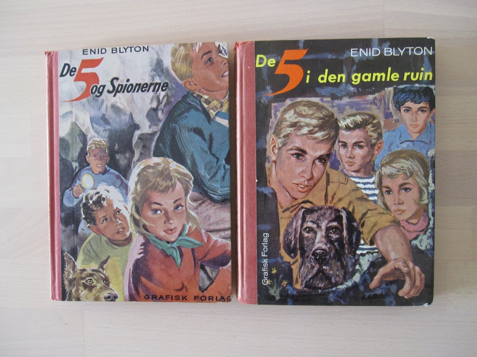 De 5 – bøgerne nr. 2 + 10, Enid Blyton – dba.dk – Køb Salg af Nyt og Brugt