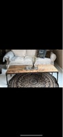 Sofabord, unikt rustikt industrielt, andet materiale