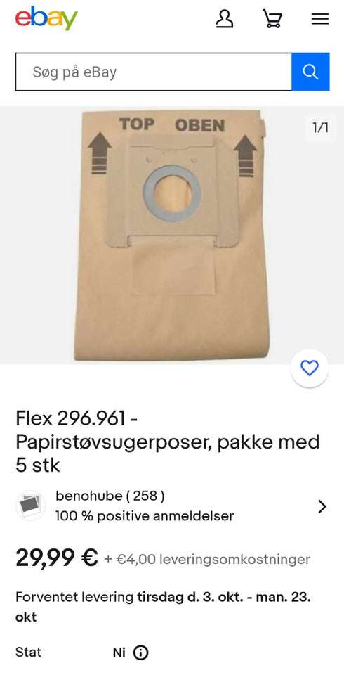 Støvsugerposer, Flex