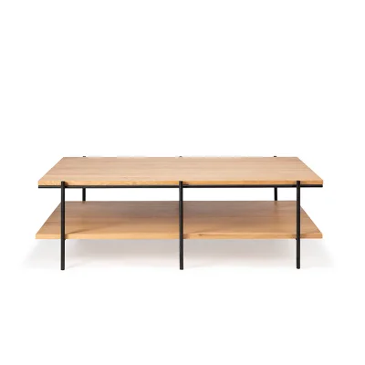 Cafébord, Ethnicraft, egetræ, b: 70 l: 120 h: 37, Ethnicraft Oak Rise coffee table

120 x 70 x 37 cm