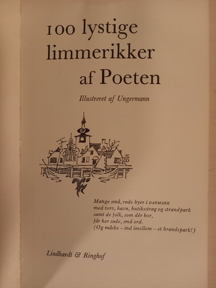 100 lystige LIMMERIKKER af Poeten, Poeten Poul Sørensen,