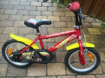 Drengecykel, mountainbike, 12 tommer hjul, 0 gear, Jeg sælger en Lightning McQueen børnecykel med st