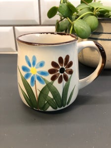 Krus Med Blomster | - brugt porcelæn, bestik glas