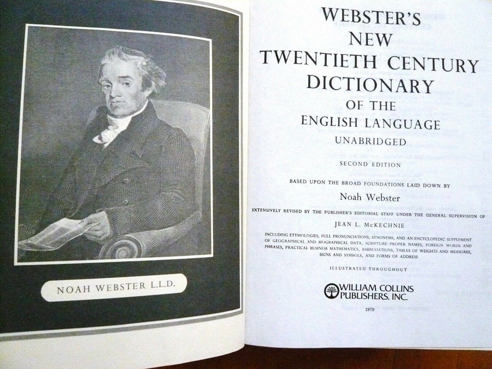 Webster's New Twentieth Century, Dictionary, år 1979