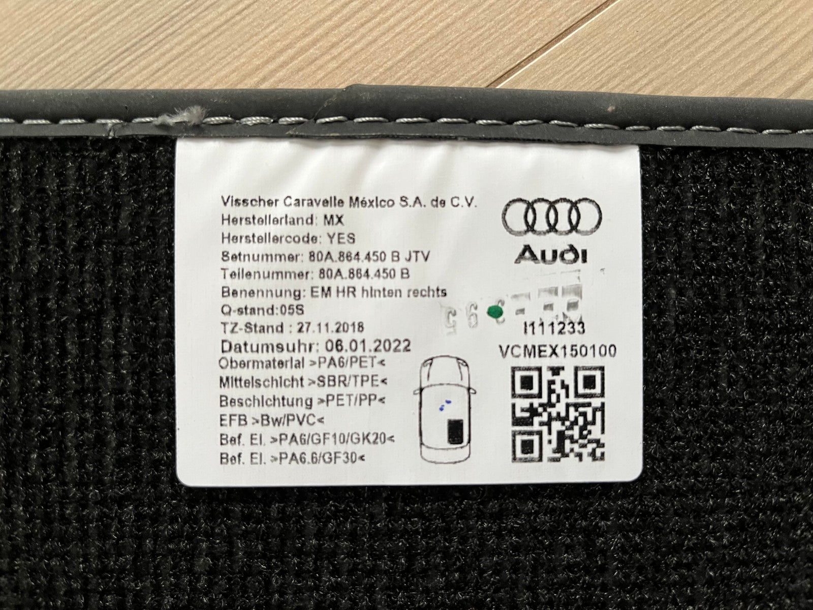 Måtter, Audi Q5 Originale