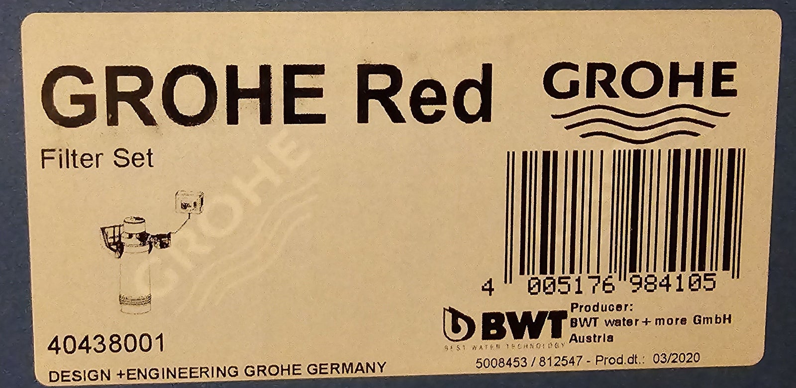 Grohe Red filter set