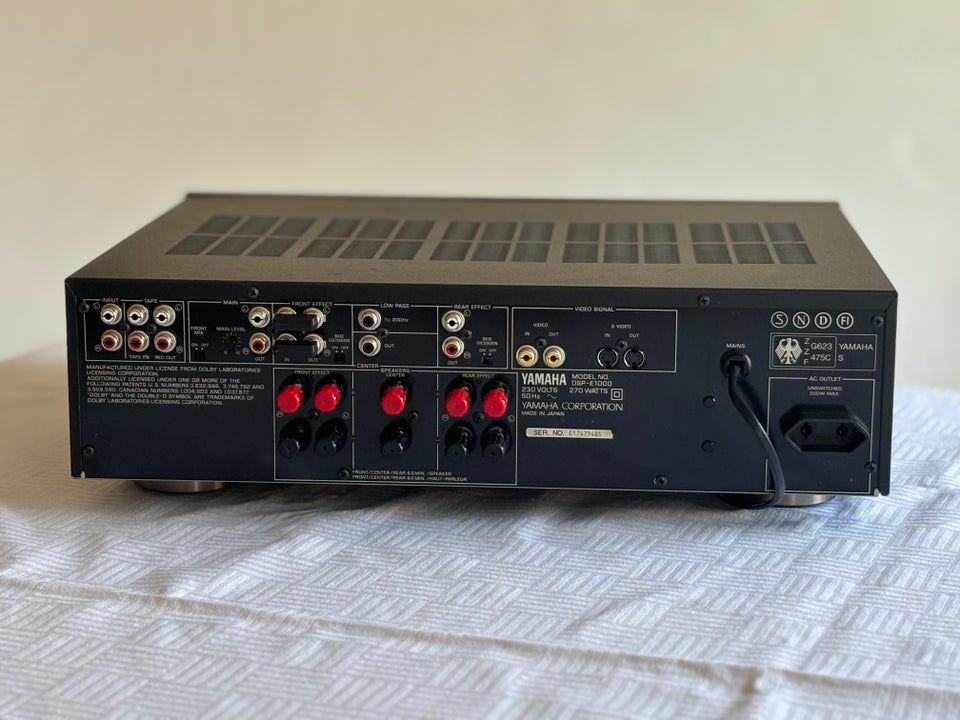 Yamaha, DSP-E1000, 7.1 kanaler