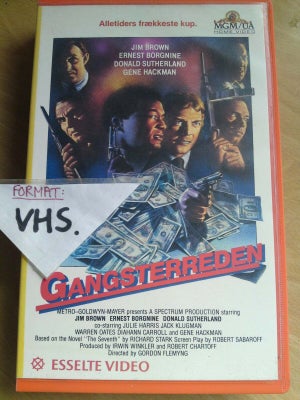 Action, Gangsterreden (the split), instruktør Gordon flemyng, Auktion på Gangsterreden på VHS, x-lej