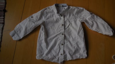 Skjorte, skjorte, H & M, str. 86, Hvid skjorte, bomuld. Fra røgfrit hjem. (Caro)(B1)(22)