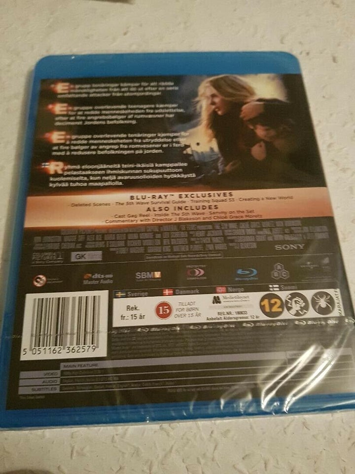 The fifth wave, Blu-ray, andet