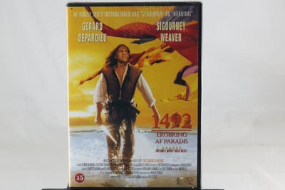1492 Erobring af Paradis, instruktør Ridley Scott, DVD, eventyr, Filmen er som ny og stadig i folie.