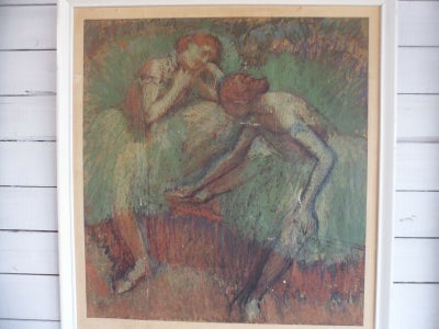 Andet, Edgar Degas, motiv: Balletpiger, b: 63 h: 69, Ventende balletpiger b: 63 h: 69. tryk/plakat e