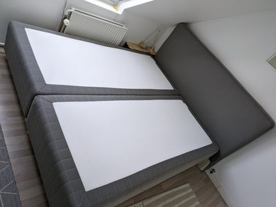 Boxmadras, IKEA, b: 180 l: 200 h: 53, 2 stk 90x180 IKEA SKOTTERUD boxmadras med sengegavl og 10 cm e
