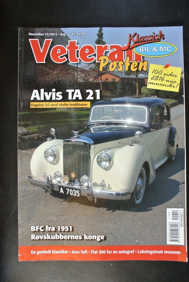 veteranposten nr. 12 2013 7. årgang, emne: bil og motor