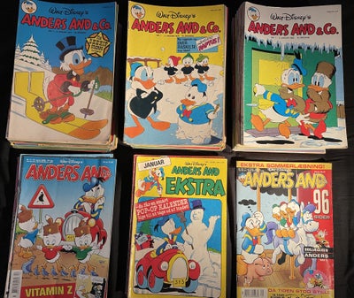 Anders And, Walt Disney, Tegneserie, hele årgange 1977, 1978, 1982, Anders And Ekstra hel årgang 197