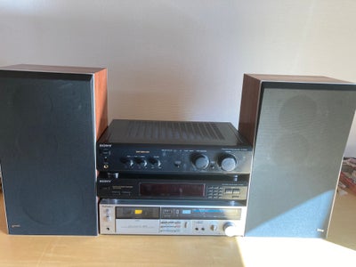 Stereoanlæg , Sony, 2 højtalere Bang & Olufsen, Beovox S 45-2

Technics Kassetteafspiller - båndopta