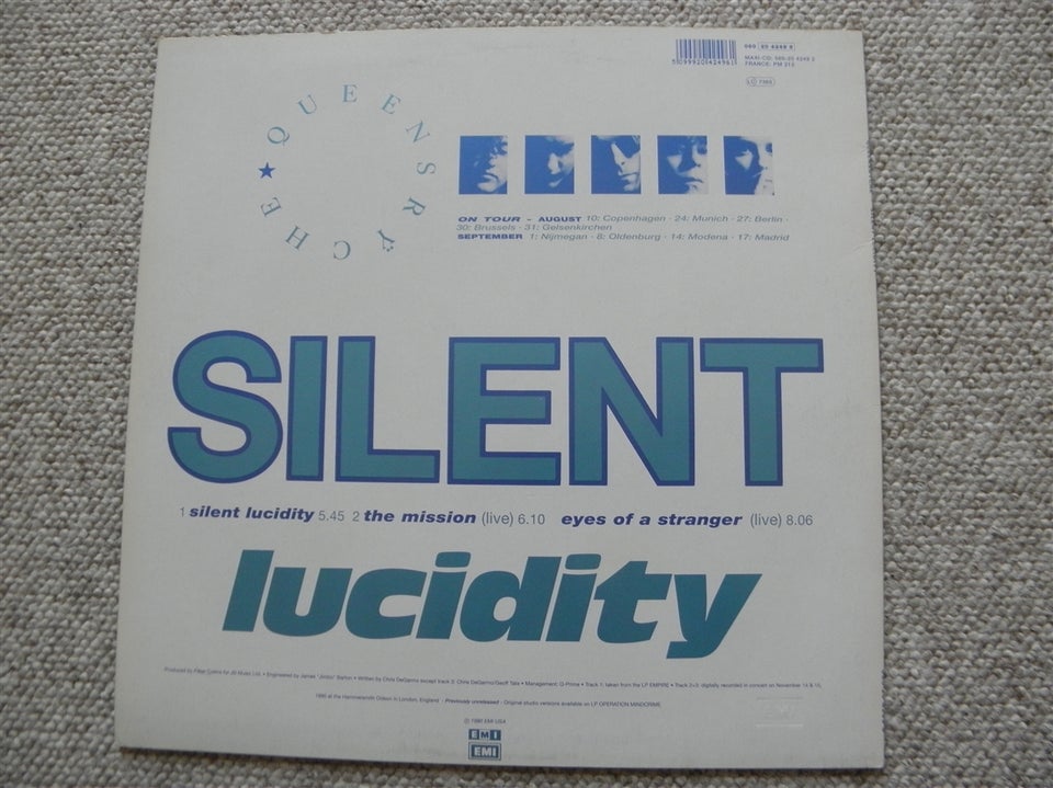 Maxi-single 12", Queensryche, Silent lucidity