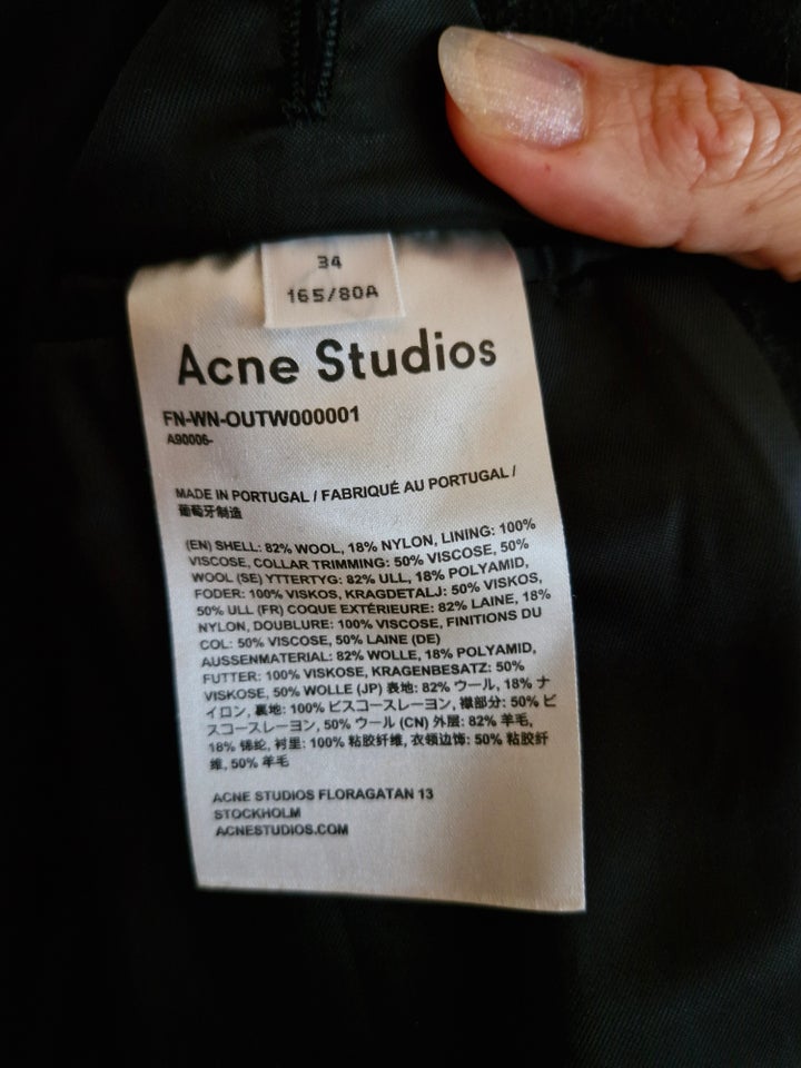 Frakke, str. 38, Acne Studios