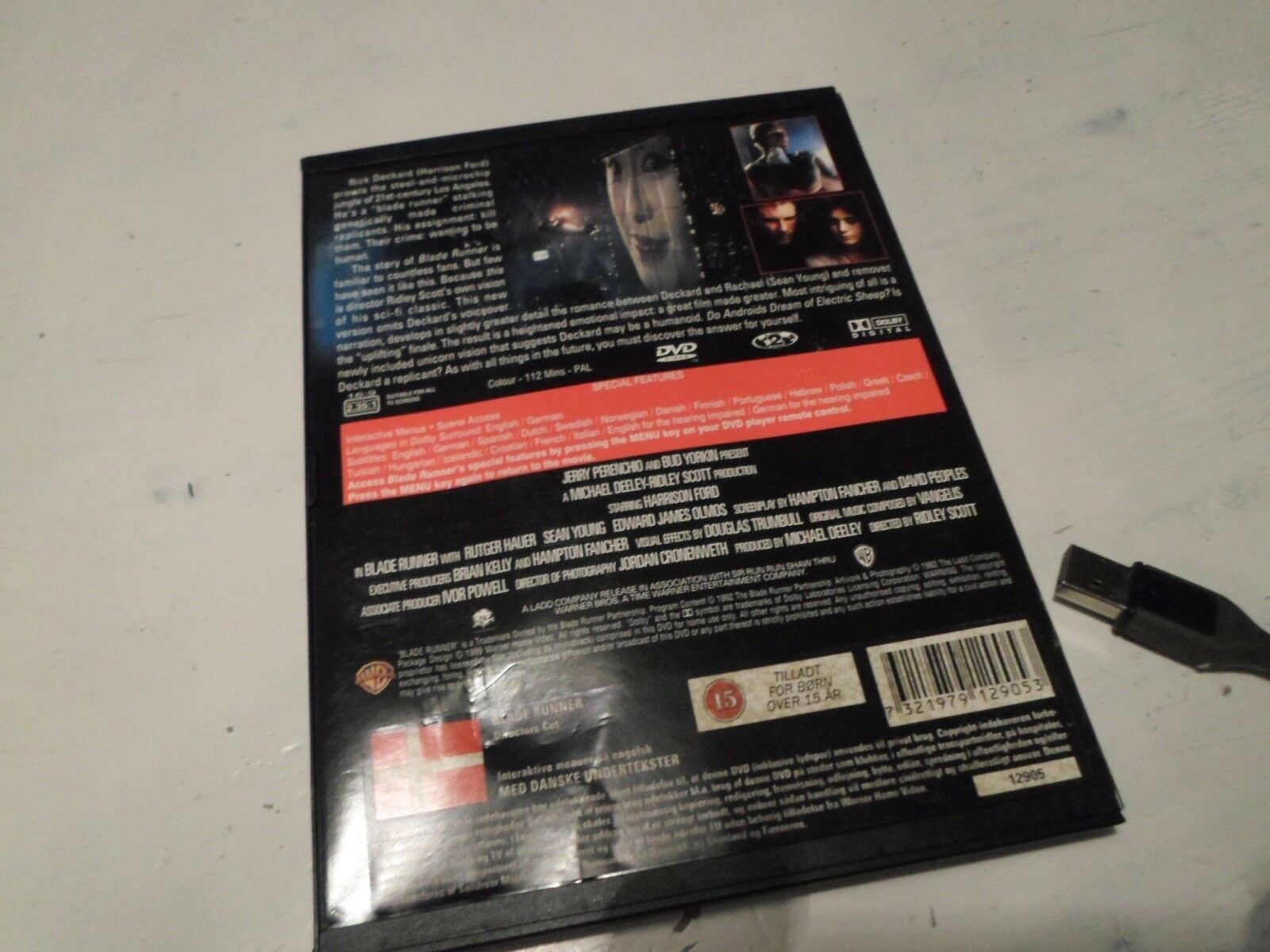 Blade Runner DIRECTORS CUT, instruktør Ridley Scott, DVD