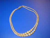 Halskæde, perler, naturperler - antik