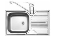 Håndvask 76x43,5 cm - inkl. armatur, ZELB0110, Rustfrit