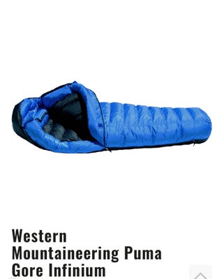 Western Mountaineering Puma Gore Infinium, Personlængde 200 cm.

Fantastisk sovepose. Sælges da jeg 