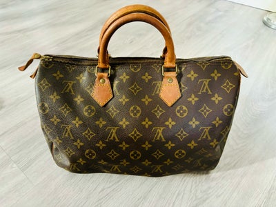 Anden håndtaske, Louis Vuitton, læder, Sælger denne super fine Louis Vuitton Speedy 35 Vintage taske