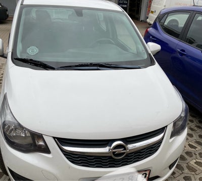 Opel Karl, 1,0 Enjoy, Benzin, 2016, km 96000, hvid, 5-dørs, Velholdt Opel Karl  med lavt kilometer t