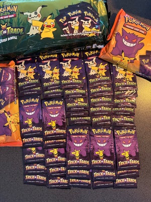 Samlekort, Pokemon Trick Or Trade pakker, Helt nye Trick Or Trade Pokémon boosters (uåbnet). Pakkern