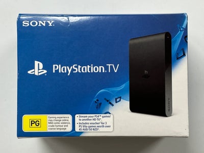 Playstation Vita, Playstation TV, Perfekt, Sælger hermed min uåbnede Playstation TV.

Maskinen er he