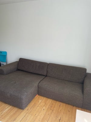 Sofa, 4 pers., 290 cm bred
128 cm chaiselong 