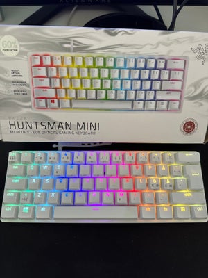 Tastatur, Razer, Huntsman mini Hvid, God, Har dette Razer Huntsman Mini hvid tastatur, der fungerer 