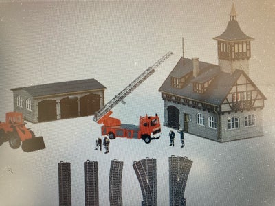 Modeltog, Märklin Brandstation, skala H0, Brandstation med 2 bygninger, Det er de 2 bygninger
fra ud
