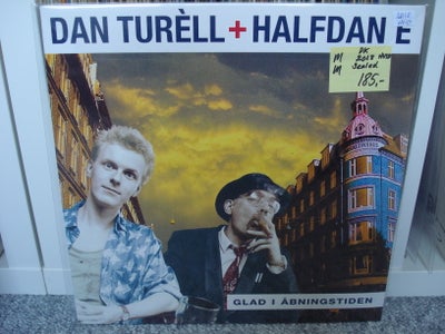 LP, Dan Turèll + Halfdan E, Glad I Åbningstiden, Rock, LP, Reissue, White
Country: Denmark
Released: