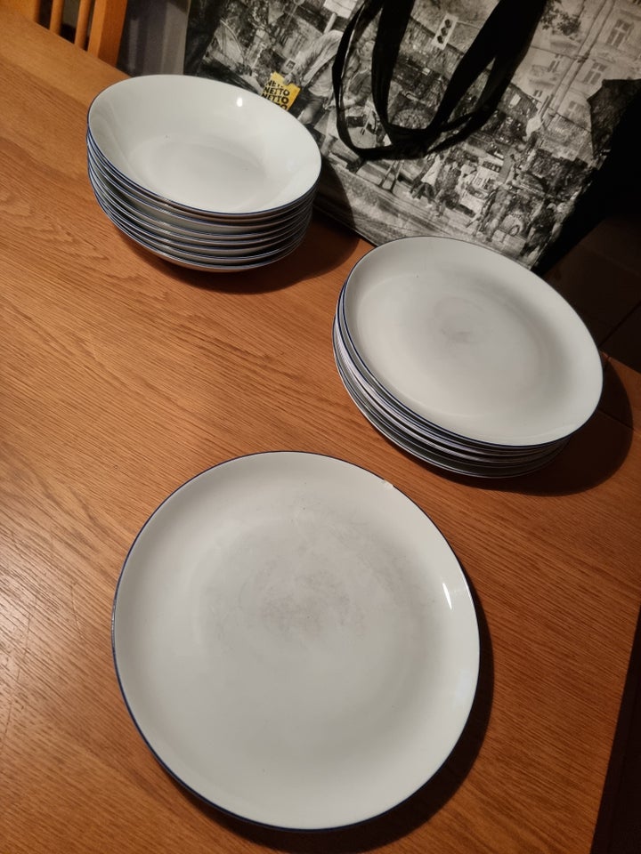 Porcelæn, Dyb og flad tallerken, Atelier