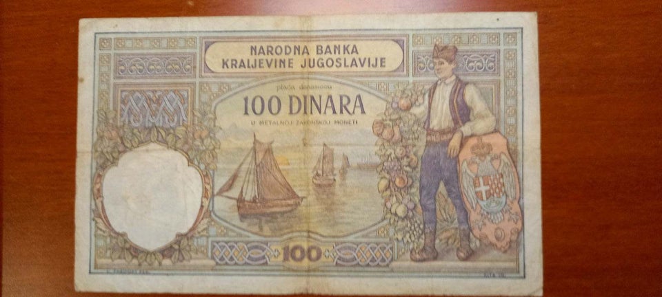 Østeuropa, sedler, 100 Dinar