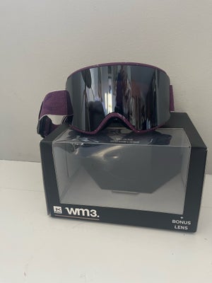 Skibriller, Anon, Helt nye Anon WM3 goggles i farven grape! Aldrig brugt stadig med prismærke. Ekstr