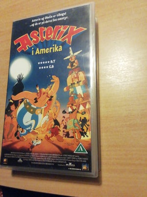 Tegnefilm, Asterix i Amerika, Med Danske undertekster
Skriv venligst inde på Annnoncen
Vhs er slidt
