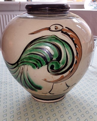 Keramik, Gulvvase, Kähler, Smuk og usædvanlig Kähler gulvvase, alder anslået: fra 30erne.
Mærket HAK