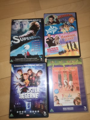 DVD, andet, Dvd'er til salg

- Superbror, 10 kr.
- Monster Jægerne, 10 kr.
- Frode og alle de andre 