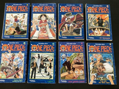 Bøger og blade, One Piece, One Piece bøger på dansk 1-8. Fejler ikke noget. Sælges helst samlet.

sø